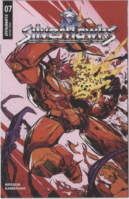 Silverhawks #7 Cover G 1 in 10 David Cousens Battle Damage Origingal Variant