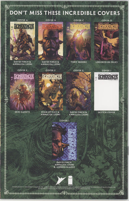 Skinbreaker #1 Cover C 1 in 10 Tony Moore Variant