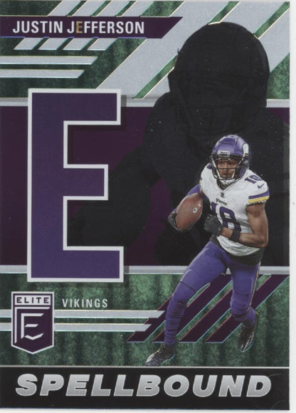 Justin Jefferson 2023 Panini Donruss Elite Spellbound "JEFFERSON" Lot