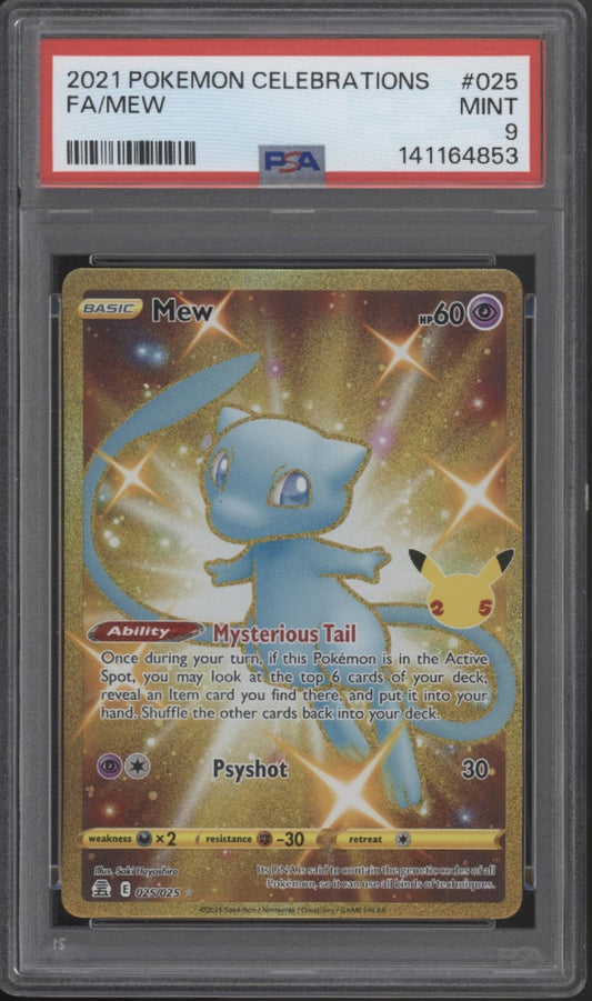 Mew Pokemon Celebrations Full Art #025 PSA 9