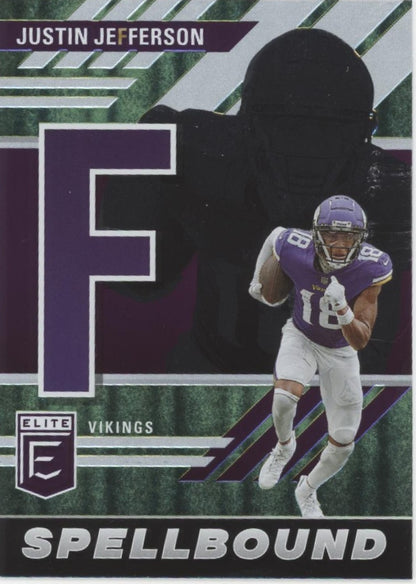 Justin Jefferson 2023 Panini Donruss Elite Spellbound "JEFFERSON" Lot
