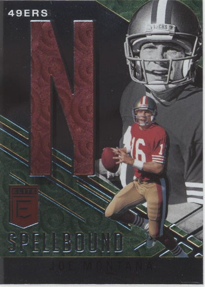 Joe Montana 2021 Panini Donruss Elite Spellbound "MONTANA" Lot