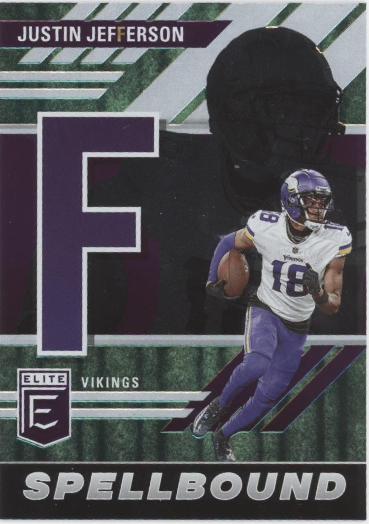 Justin Jefferson 2023 Panini Donruss Elite Spellbound "JEFFERSON" Lot