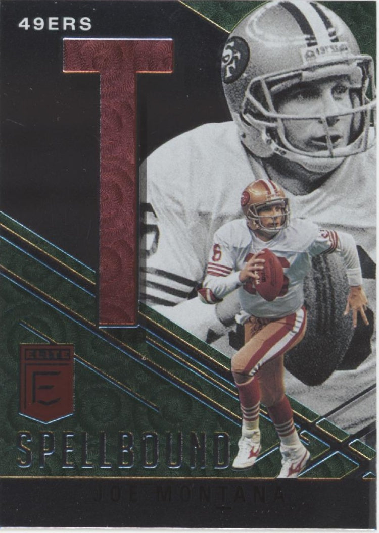 Joe Montana 2021 Panini Donruss Elite Spellbound "MONTANA" Lot
