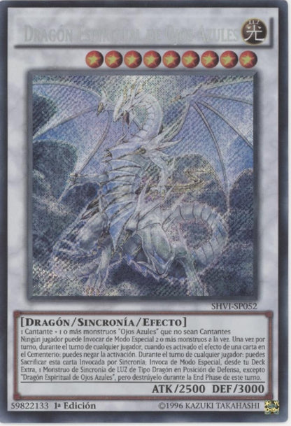 Blue-Eyes Spirit Dragon Yu-Gi-Oh! Secret 1st Edition Spanish SHVI-SP052