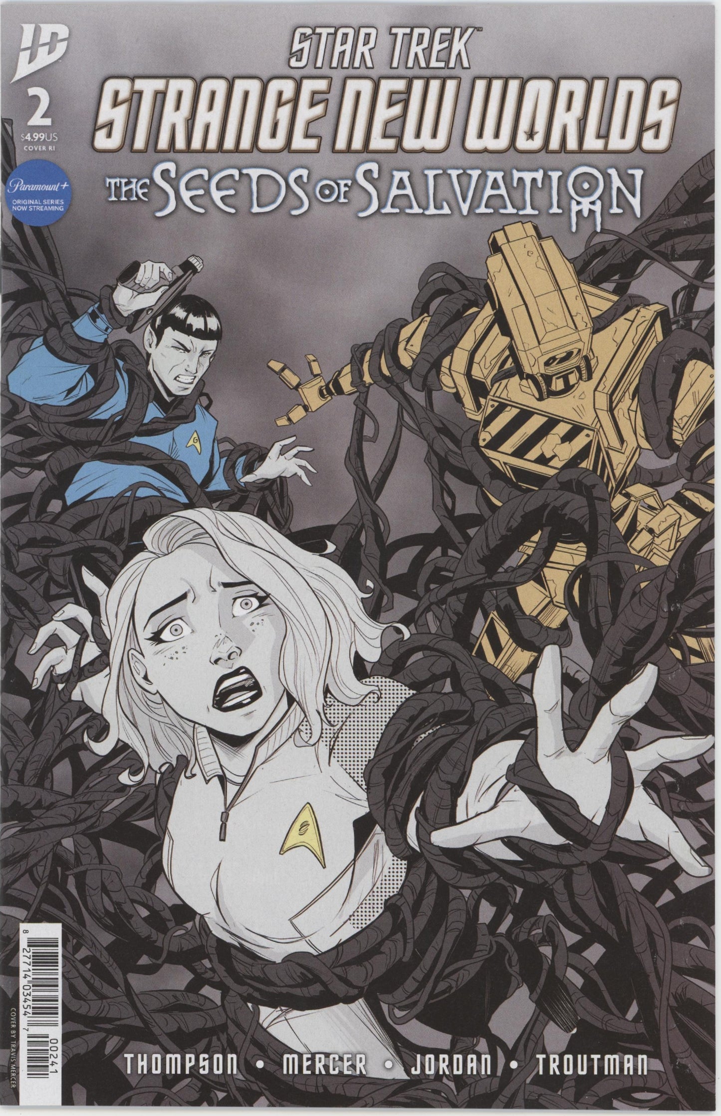 Star Trek: Strange New Worlds  The Seeds Of Salvation #2 Variant Ri (10) (Mercer Black & White)