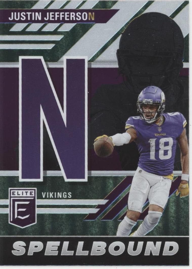Justin Jefferson 2023 Panini Donruss Elite Spellbound "JEFFERSON" Lot