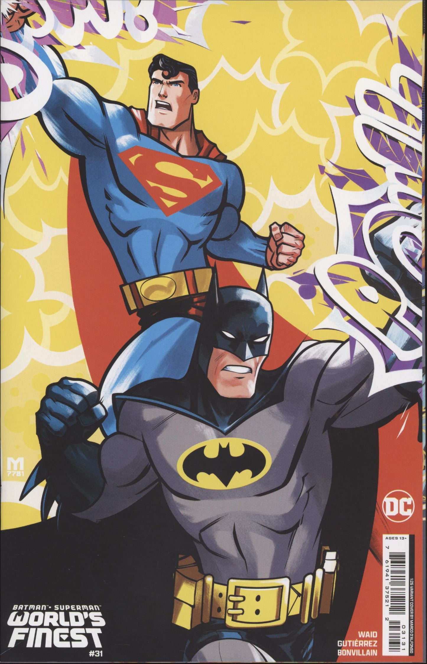 Batman Superman World’s Finest Issue #31G 1:25 Retailer Incentive Variant