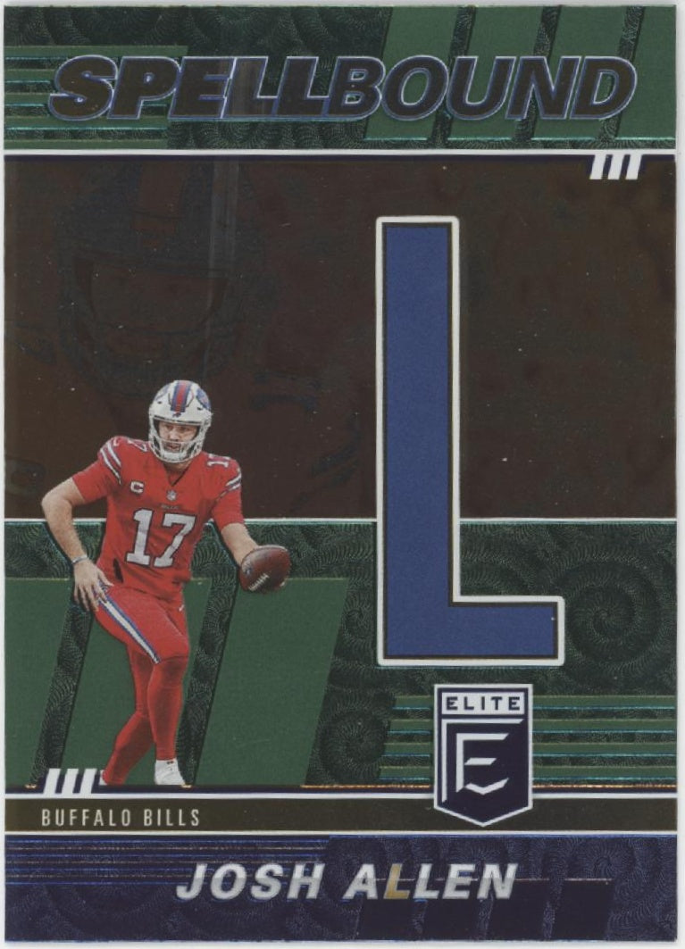 Josh Allen 2022 Panini Donruss Elite Spellbound "ALLEN" Lot