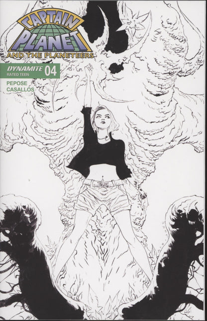 Captain Planet #4 Cover G 1 in 10 Jae Lee Line Art Variant