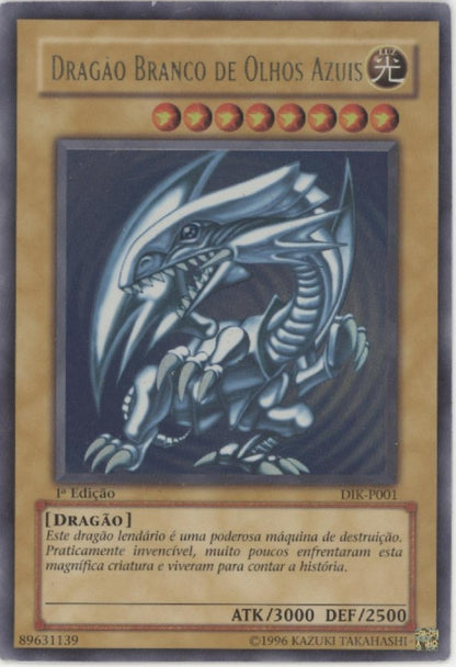 Blue-Eyes White Dragon Yu-Gi-Oh! Ultra Rare 1st Edition Porteugese DIK-P001 #5