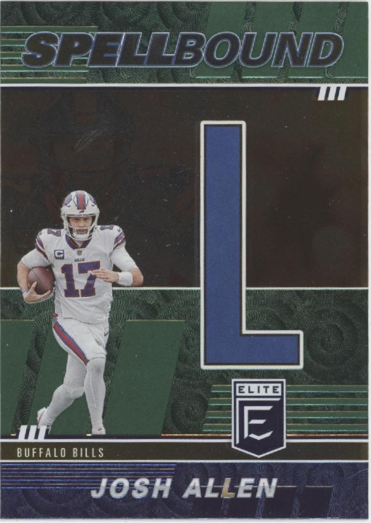 Josh Allen 2022 Panini Donruss Elite Spellbound "ALLEN" Lot