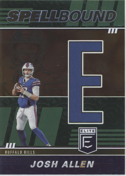 Josh Allen 2022 Panini Donruss Elite Spellbound "ALLEN" Lot