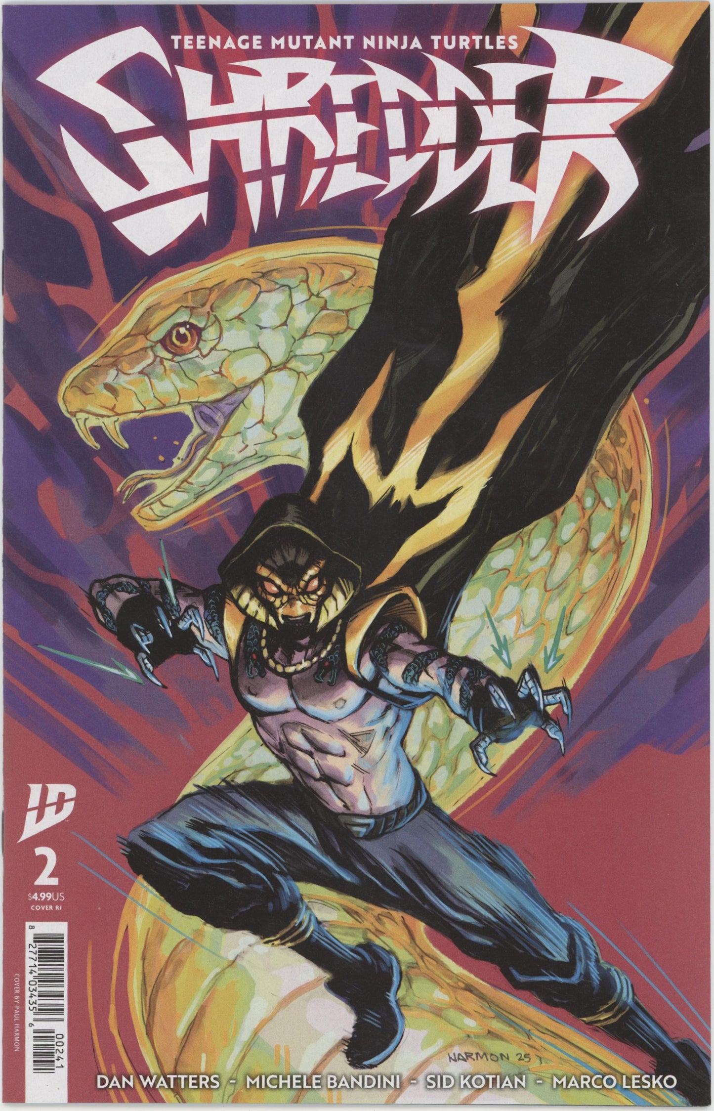 Teenage Mutant Ninja Turtles: Shredder #2 Variant Ri (10) (Harmon)