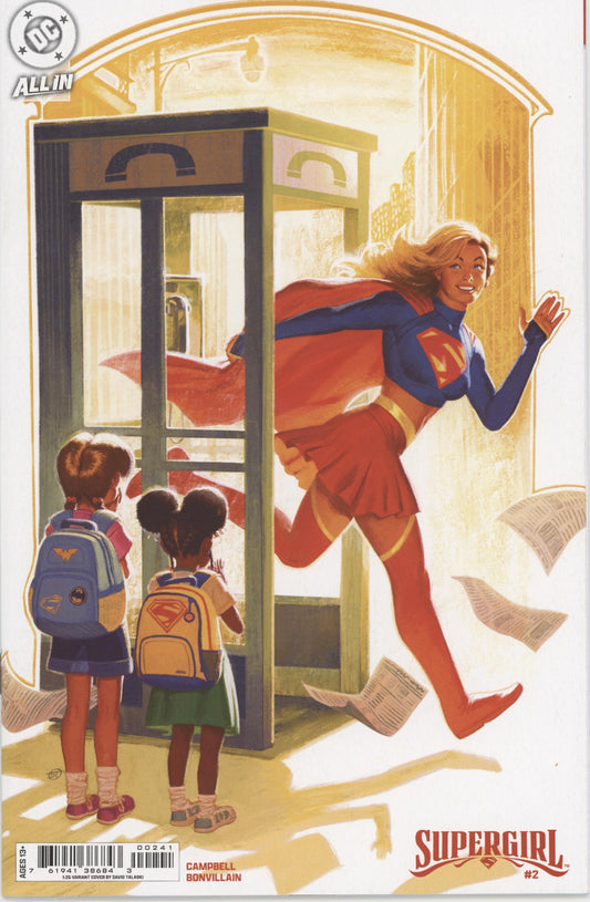 SUPERGIRL #2 CVR E INC 1:25 DAVID TALASKI CARD STOCK VAR