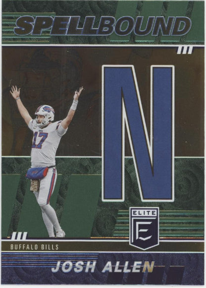 Josh Allen 2022 Panini Donruss Elite Spellbound "ALLEN" Lot
