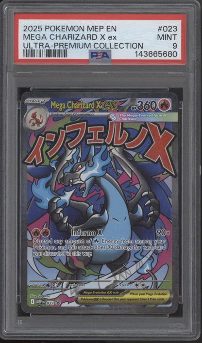 Mega Charizard X ex Pokemon Ultra Premium Collection #023 PSA 9