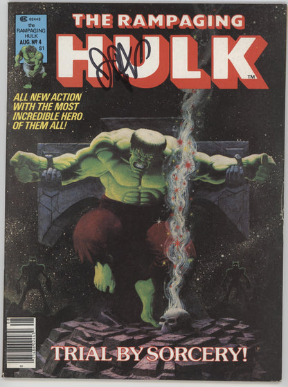 Rampaging Hulk Issue #4 Jim Starlin Person Copy Auto with COA #1