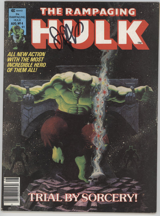 Rampaging Hulk Issue #4 Jim Starlin Person Copy Auto with COA #1