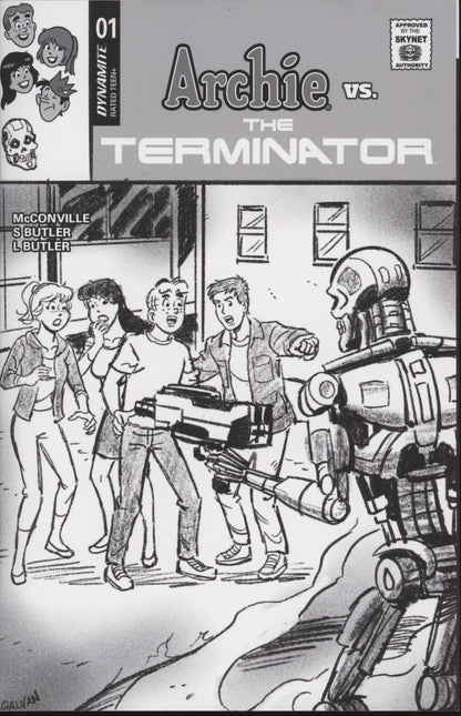 Archie vs The Terminator #1 Cover L 1 in 10 Bill Galvan Pencils Variant
