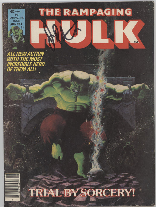 Rampaging Hulk Issue #4 Jim Starlin Person Copy Auto with COA #2