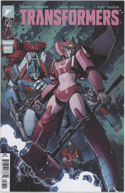 Transformers #37 Cover D 1 in 25 Nick Bradshaw & Jim Charalampidis Variant