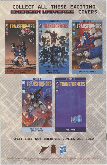 Transformers #23 Cover C 1 in 10 David Nakayama Connecting Variant