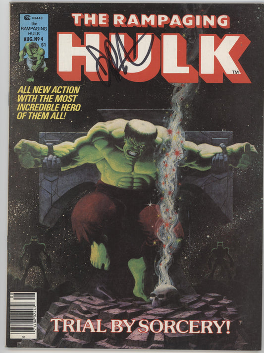Rampaging Hulk Issue #4 Jim Starlin Person Copy Auto with COA #3