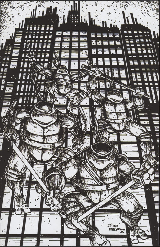 Teenage Mutant Ninja Turtles #20RIA: 300th Issue Special Variant Ri (25) (Eastman & Laird Full Art Black & White)