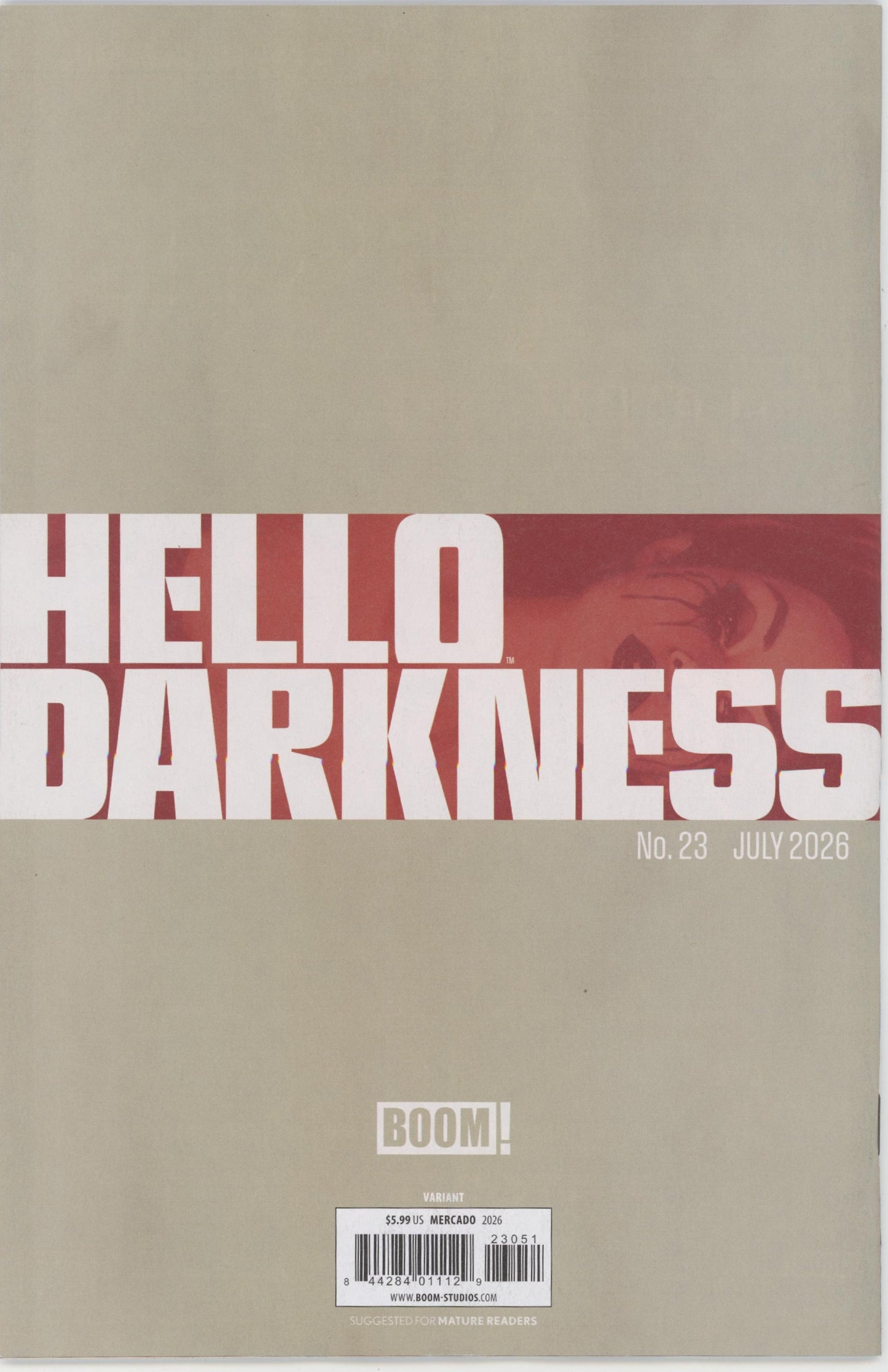 Hello Darkness #23 E 1:20 Variant Edition (Full Art, Mercado)