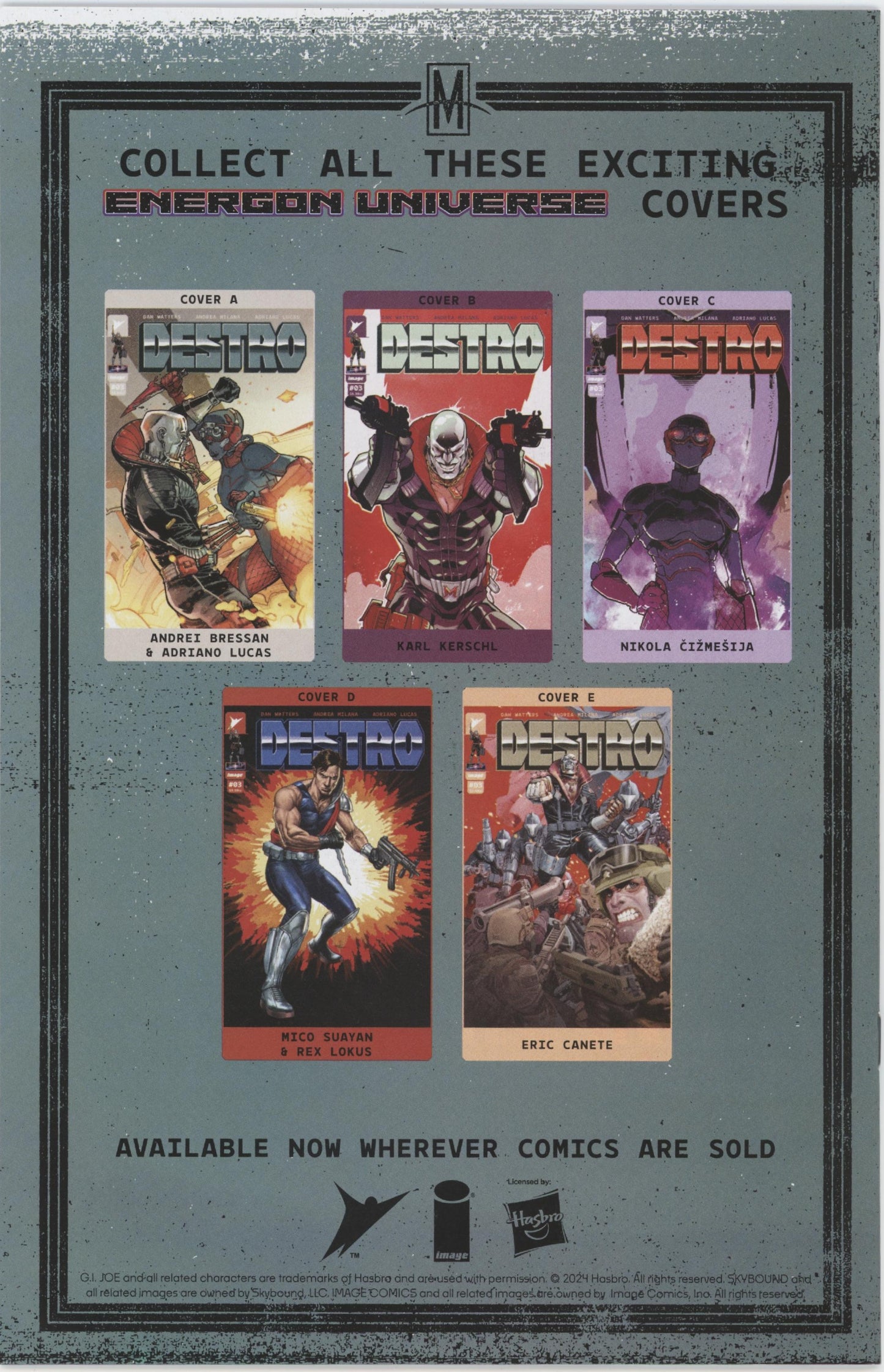 Destro Issue #3C 1:10 Retailer Incentive Variant