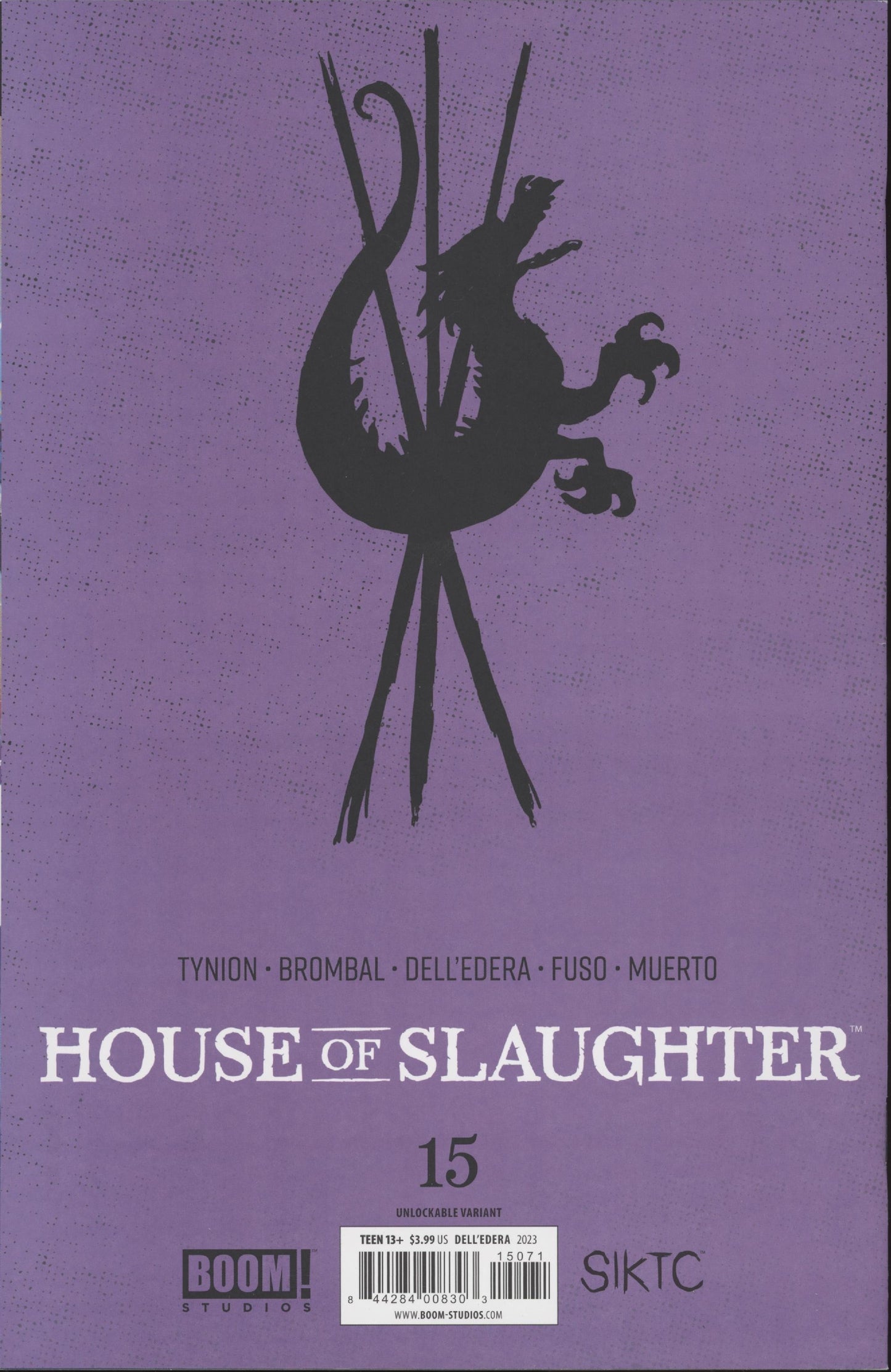 House of Slaughter Issue #15H Limited Retailer Incentive Variant