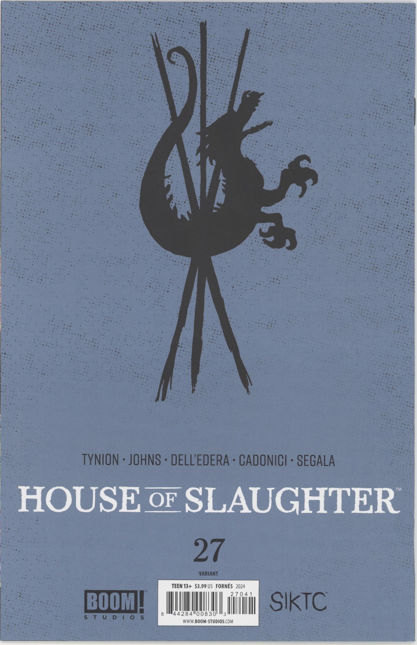 House of Slaughter Issue #27D 1:10 Retailer Incentive Variant