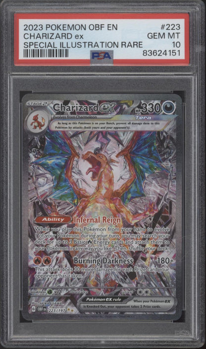 Charizard ex Pokemon Obsidian Flames Special Illustration Rare #223 PSA 10