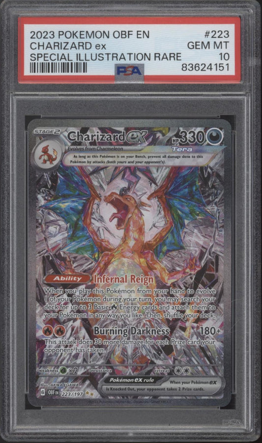 Charizard ex Pokemon Obsidian Flames Special Illustration Rare #223 PSA 10