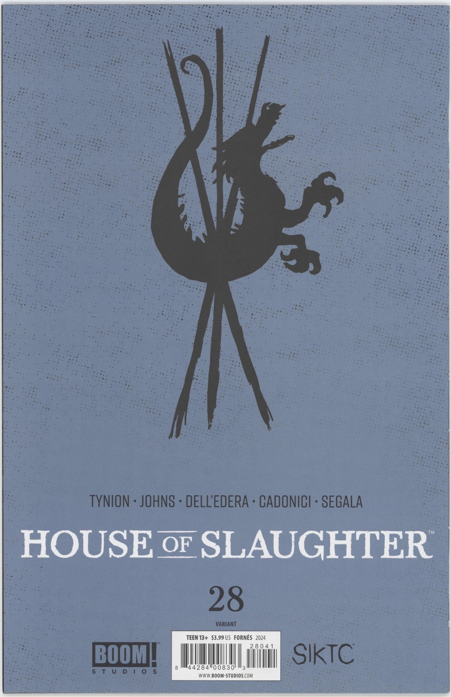House of Slaughter Issue #28D 1:10 Retailer Incentive Variant