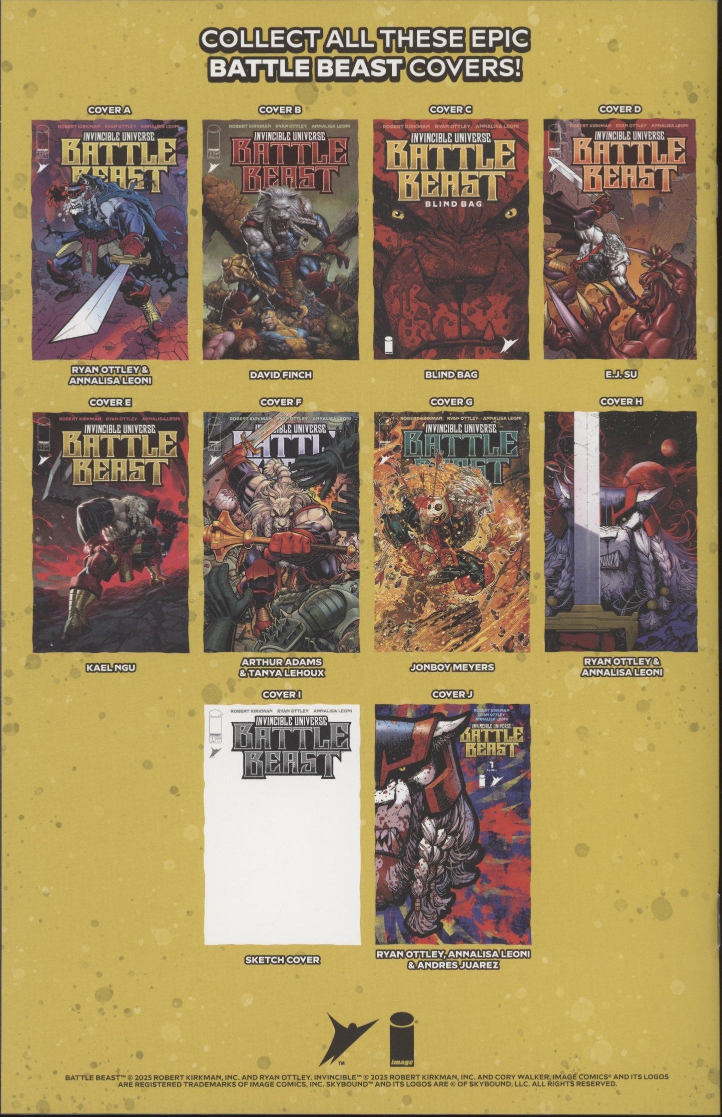 Invincible Universe Battle Beast Issue #1D 1:10 Retailer Incentive Variant
