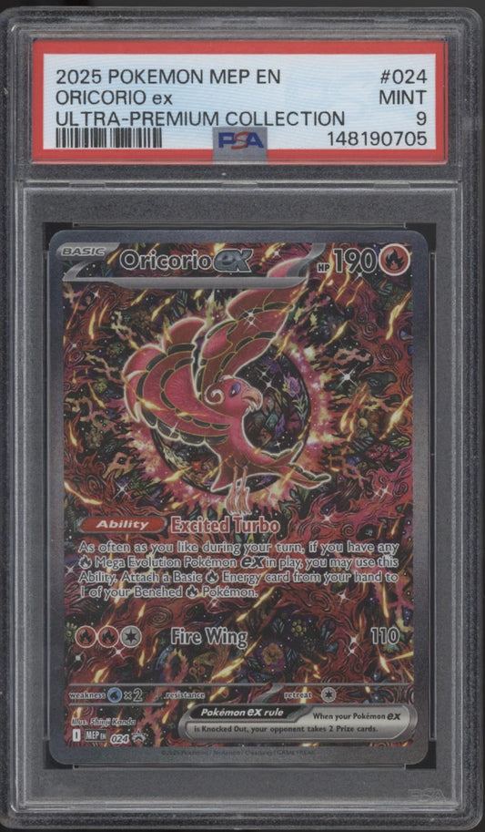 Oricorio ex Pokemon Mega Evolution Ultra Premium Collection #024 PSA 9