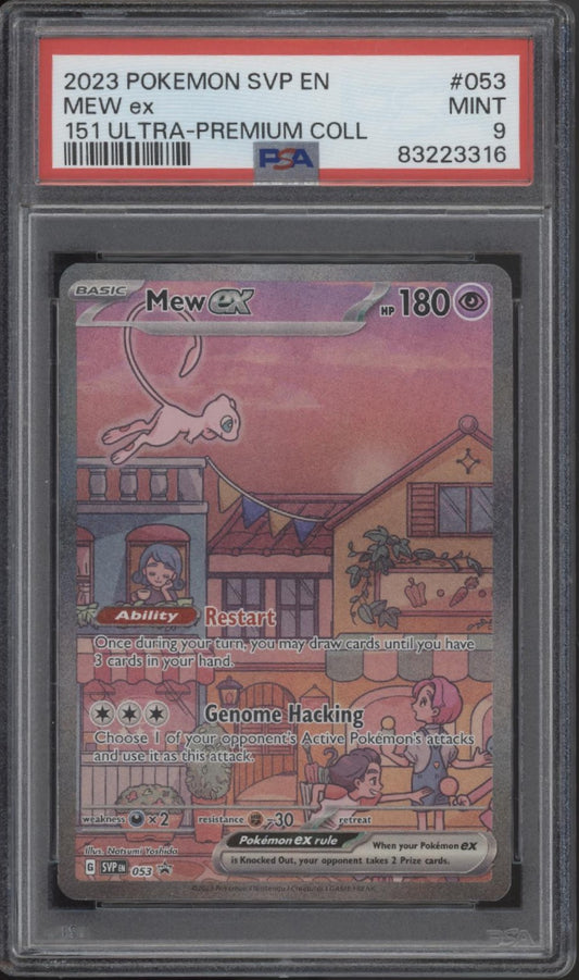 Mew ex Pokemon 151 Ultra Premium Collection #053 PSA 9