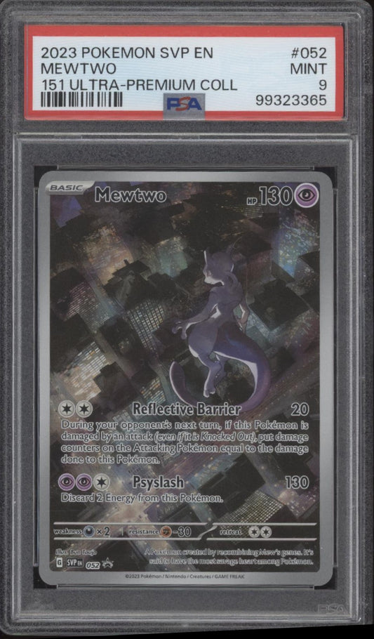 Mewtwo Pokemon 151 Ultra Premium Collection #052 PSA 9 #1