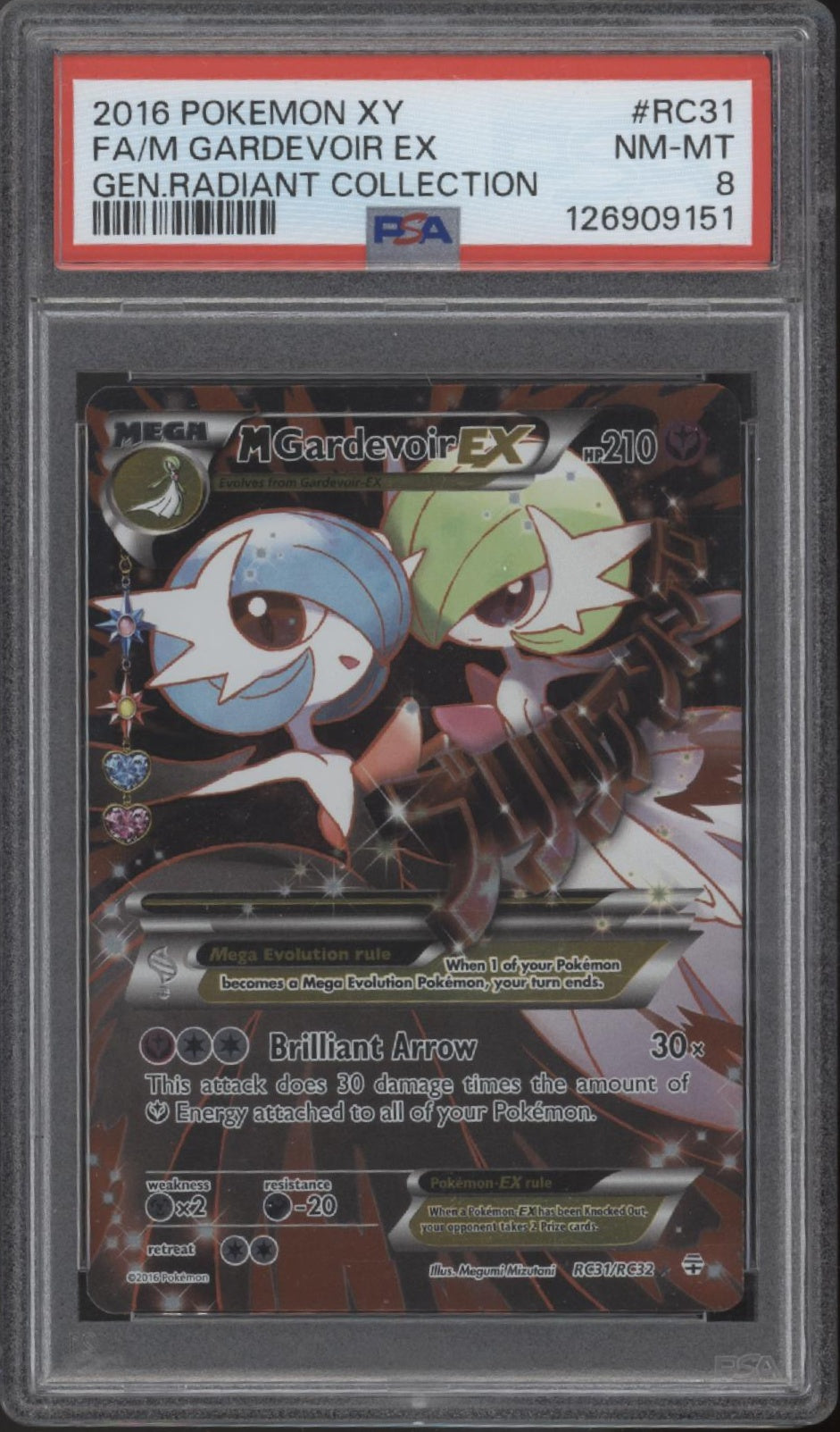 M Gardevoir ex Pokemon Generations Radiant Collection Full Art #RC31 PSA 8 #1