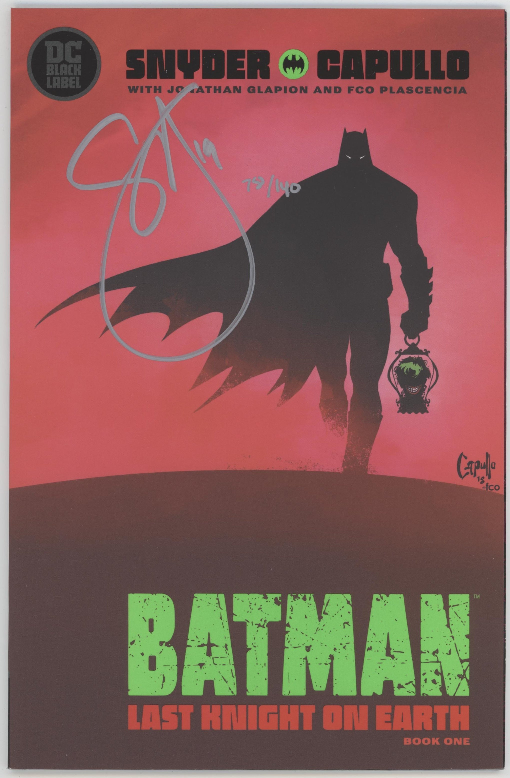 Batman Last Knight on Earth (2019 DC) #1 Signed with DF COA (Silver Ink)、Collector Store LLC - Comics、kayou