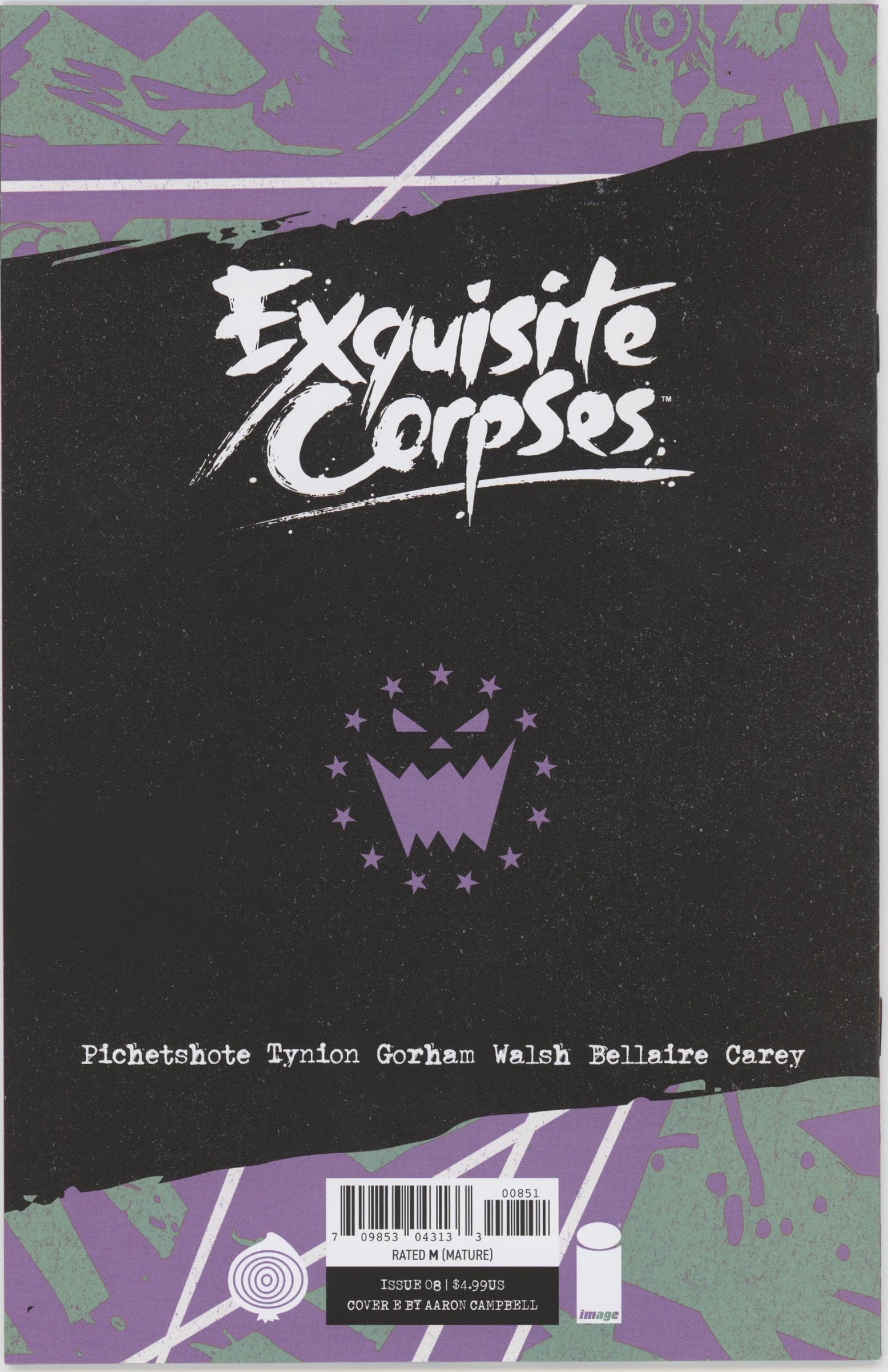 Exquisite Corpses #8 Cover E 1 in 25 Aaron Campbell Variant (Mature)