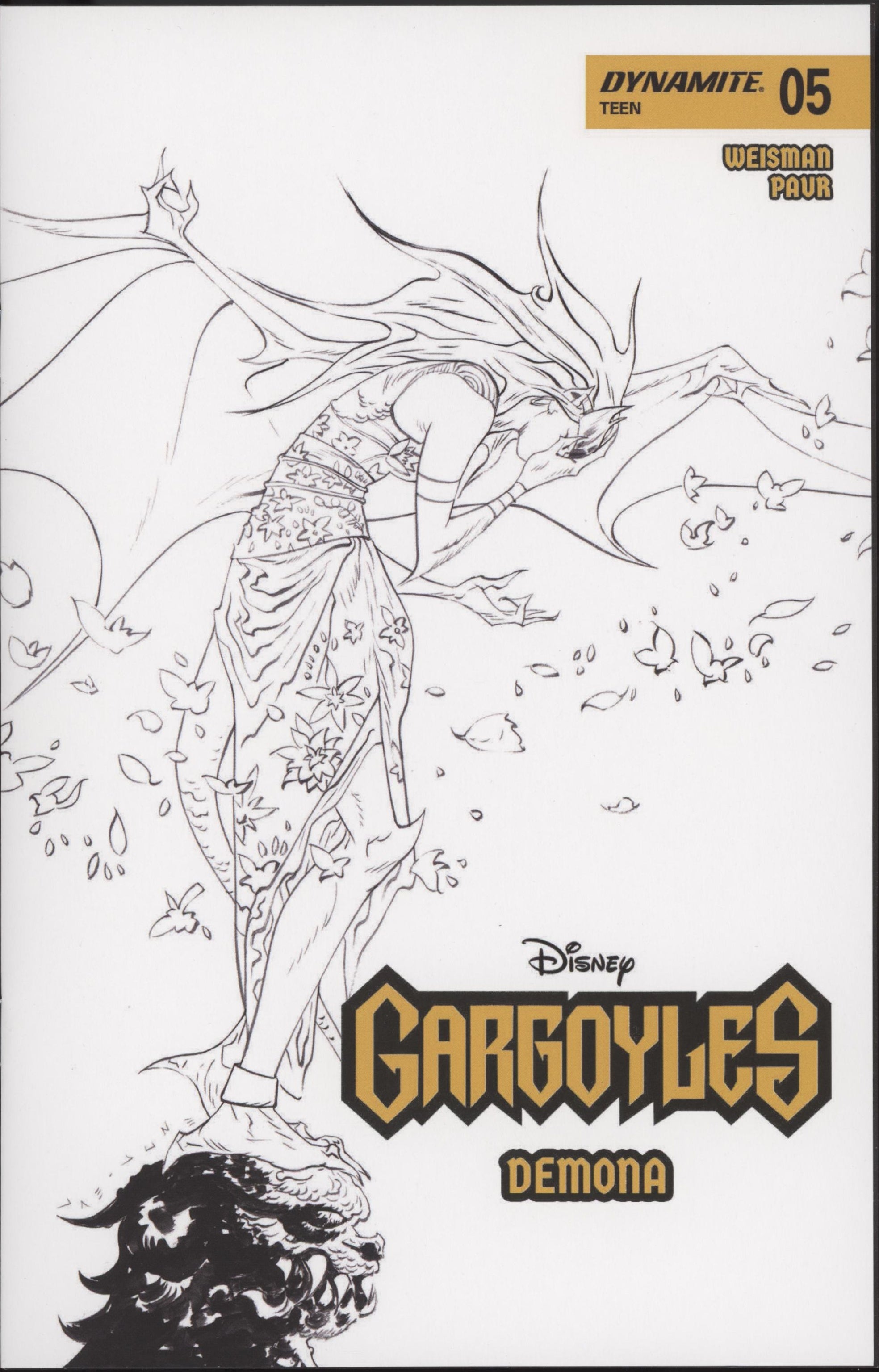 Gargoyles Demona #5 Cover G 1 in 10 Jae Lee Line Art Variant、DYNAMITE Entertainment、kayou