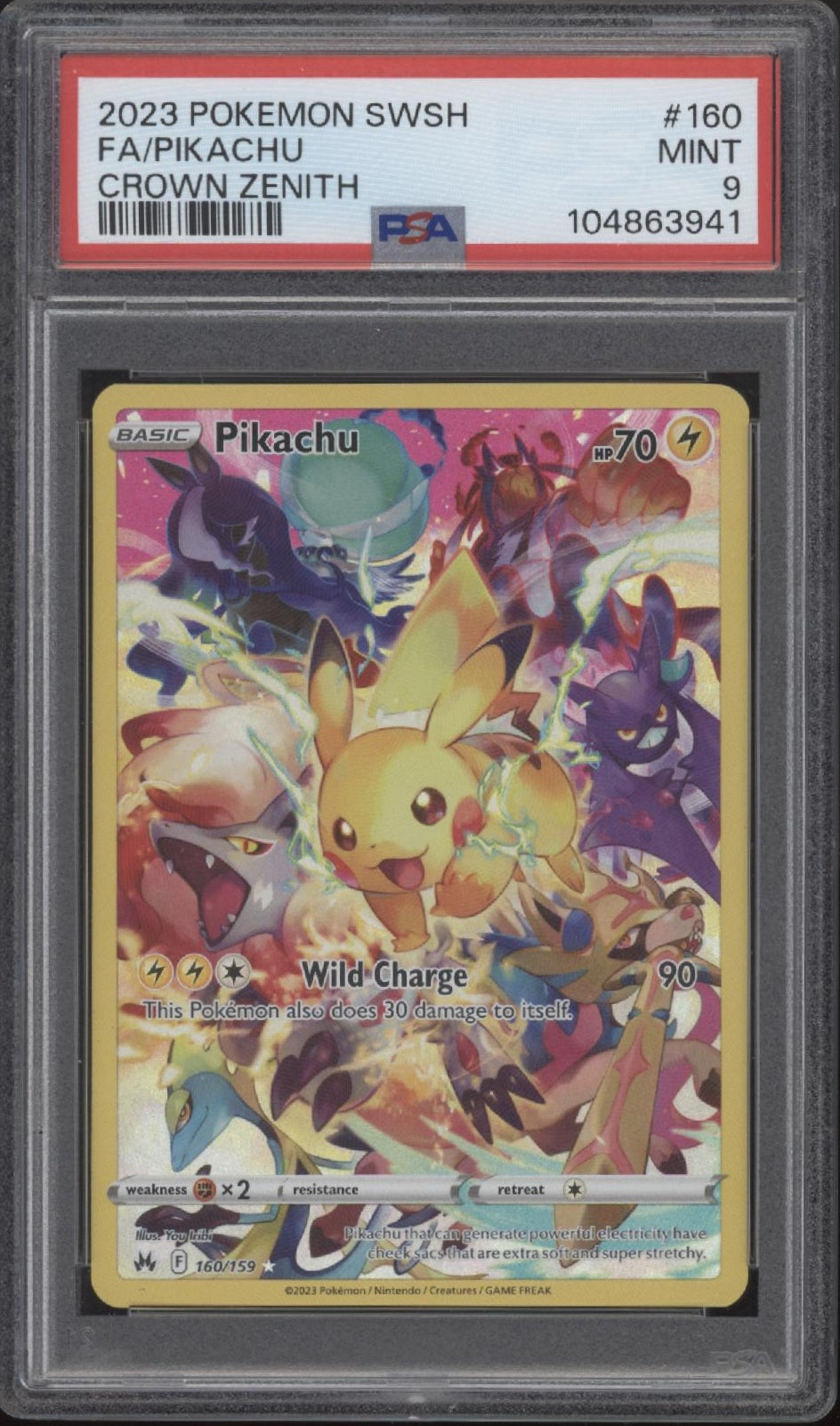 Pikachu Pokemon Crown Zenith Full Art #160 PSA 9 #2、Collector Store LLC Gaming、kayou