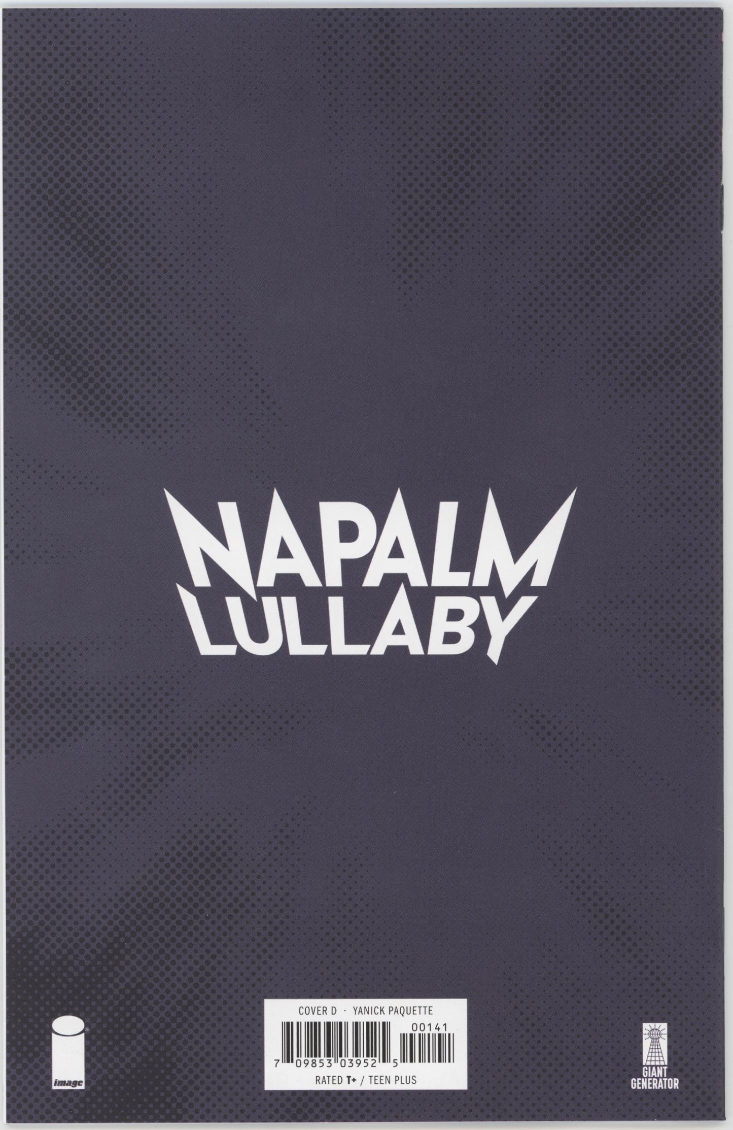 Napalm Lullaby Issue #1D 1:10 Retailer Incentive Variant