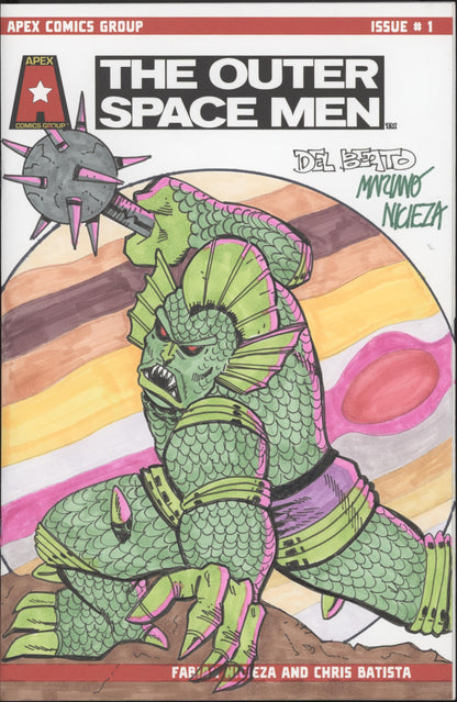 Outer Space Man Issue #1 Del Beato Mariano Nicieza Sketch Auto #1