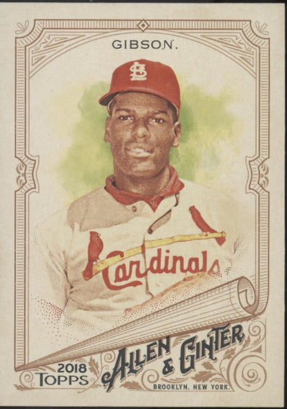Bob Gibson Baseball Lot of 10