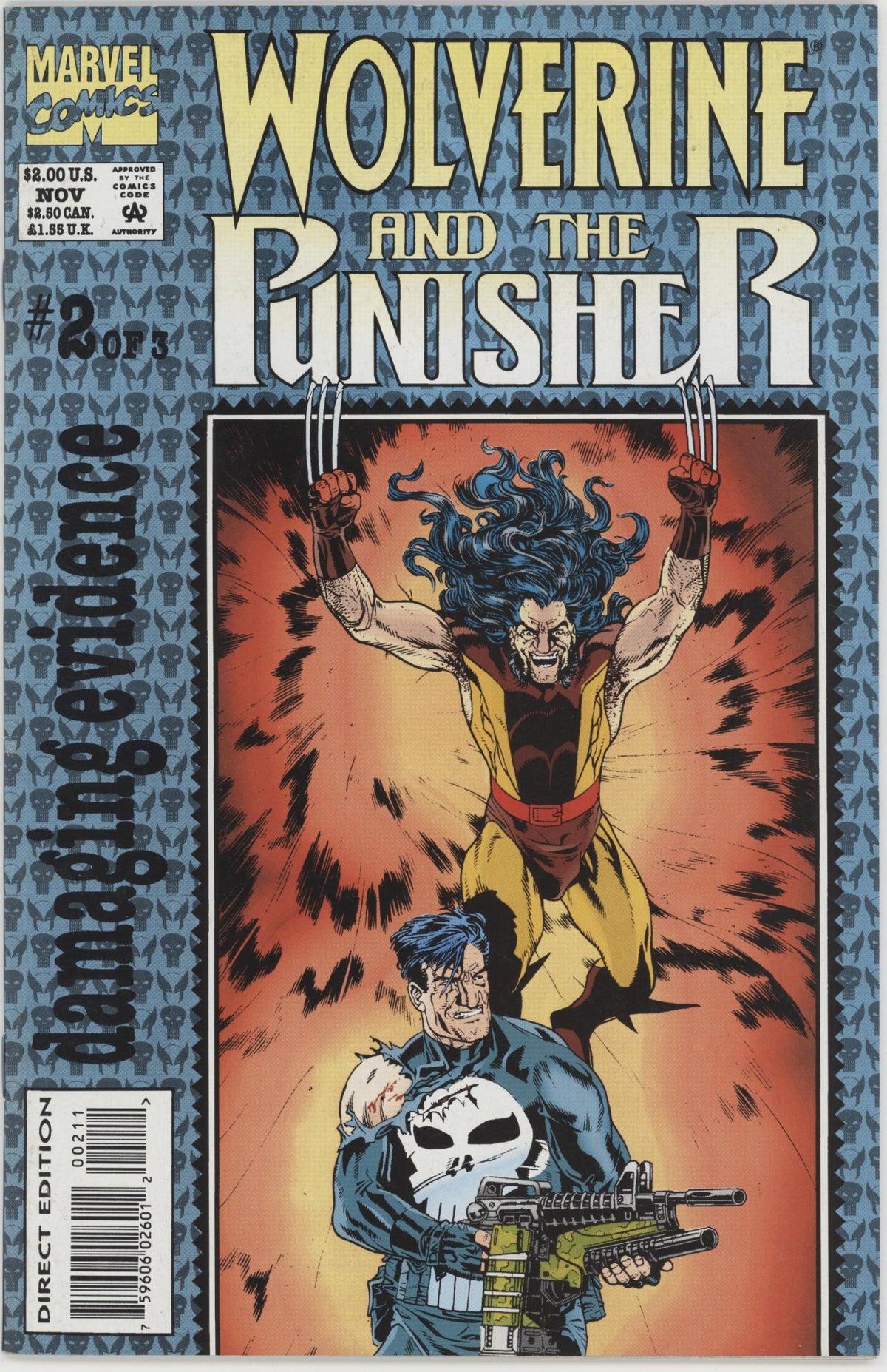 Wolverine and the Punisher Damaging Evidence (1993 Marvel) #1-3