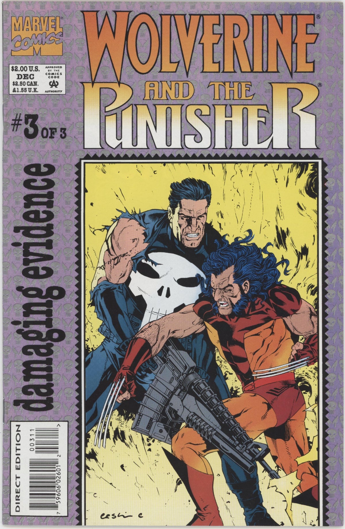 Wolverine and the Punisher Damaging Evidence (1993 Marvel) #1-3